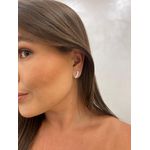 BRINCO MINI EAR CUFF BANHADO A RÓDIO BRANCO