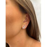 BRINCO MINI EAR CUFF BANHADO A RÓDIO BRANCO