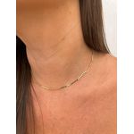 COLAR MEDIO CHAPINHAS 40CM BANHADO A OURO