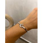 PULSEIRA CANUTILHOS E LUA CRAVEJADA BANHADA A RÓDIO BRANCO
