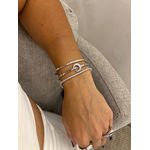 PULSEIRA CANUTILHOS E LUA CRAVEJADA BANHADA A RÓDIO BRANCO