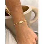 PULSEIRA CANUTILHOS E NOSSA SENHORA DAS GRAÇAS BANHADA A OURO