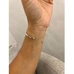 BRACELETE CANUTILHOS BANHADO A RÓDIO BRANCO