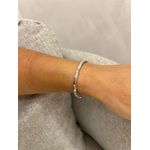 BRACELETE CANUTILHOS BANHADO A RÓDIO BRANCO