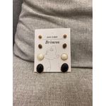CONJUNTO BRINCOS RESINADOS BANHADO A OURO