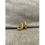 BRINCO EAR HOOK BOLD BANHADO A OURO