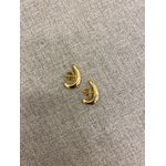 BRINCO EAR HOOK BOLD BANHADO A OURO