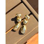 BRINCO PENDENTE ORGANIC DF BANHADO A OURO