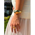 BRACELETE ORGANIC GR BANHADO A OURO