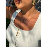 COLAR DUO PINGENTE SLIM BANHADO A OURO