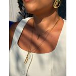 COLAR DUO PINGENTE SLIM BANHADO A OURO