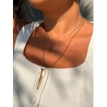 COLAR DUO PINGENTE SLIM BANHADO A OURO