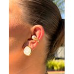 PIERCING FAKE PÉROLA BANHADO A OURO