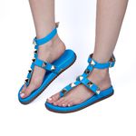 Papete Feminina Rasteira Com Spikes 10311 Napa Maré