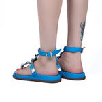 Papete Feminina Rasteira Com Spikes 10311 Napa Maré