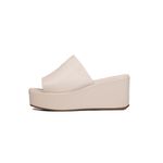 Tamanco Feminino Anabela Salto Médio 170419 Napa Off White