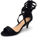Sandália Feminina Salto Baixo 180158 Nobucado Preto