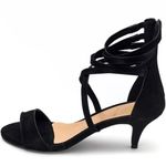 Sandália Feminina Salto Baixo 180158 Nobucado Preto