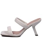 Sandália Feminina Salto Geométrico 182149 Napa Off White