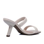 Sandália Feminina Salto Geométrico 182149 Napa Off White