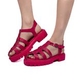 Sandália Feminina Aranha Tratorada 182156 Napa e Solado Pink