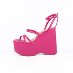 Sandália Feminina Anabela Com Tiras 182158 Napa Pink