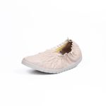Tênis Sapatilha Feminino Enrugado 182170 Napa Confort Creme