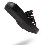 Papete Flat Feminina Em Napa Preta 183020