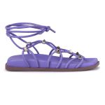 Papete Feminina De Amarrar Napa Lilas 183080