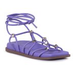 Papete Feminina De Amarrar Napa Lilas 183080