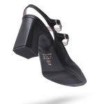 Sapato Feminino Scarpin Mery Jane Salto Grosso Napa Preta 183130