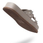 Papete Flat Feminina Em Napa Aveia 183140