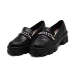 Sapato Feminino Oxford Tratorado 190253 Napa Preta