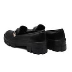 Sapato Feminino Oxford Tratorado 190253 Napa Preta