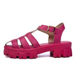 Sandália Feminina Aranha Com Fivela 193256 Napa e Solado Pink