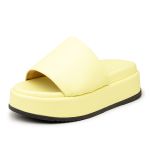 Tamanco Papete Flatorm Slide Ref 5300 Amarelo Bebe