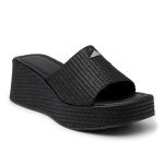 Tamanco Feminino Ref 5201 Em Rafia Preto