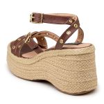 Sandália Anabela Santorine Cacau 9101
