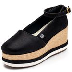 Tênis Feminino Anabela Salto Médio 170407 Nobucado Preto