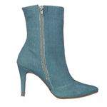 Bota Feminina Cano Médio 1792 Tecido Jeans Claro