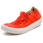 Tênis Feminino Slip On Enrugado 182123 Napa Confort Laranja