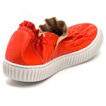 Tênis Feminino Slip On Enrugado 182123 Napa Confort Laranja