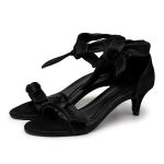 Sandália Feminina Salto Baixo 180170 Nobucado Preto