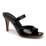 Sandalia Feminina Salto Fino Em Verniz Preto 197013