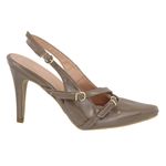 Scarpin Feminino Salto Alto Taupe 6020