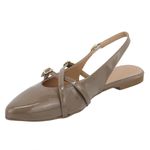 Sapatilha Slingback Rasteira Feminina 184101 Taupe