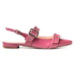 Sapatilha Slingback Rasteira Feminina Em Napa Verniz Magnólia 183010