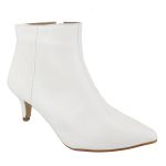 Bota Feminina Cano Curto Bico Fino 180125 Siena Branco