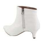 Bota Feminina Cano Curto Bico Fino 180125 Siena Branco