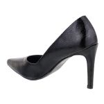 Scarpin Salto Verniz Molhado Preto 5551 